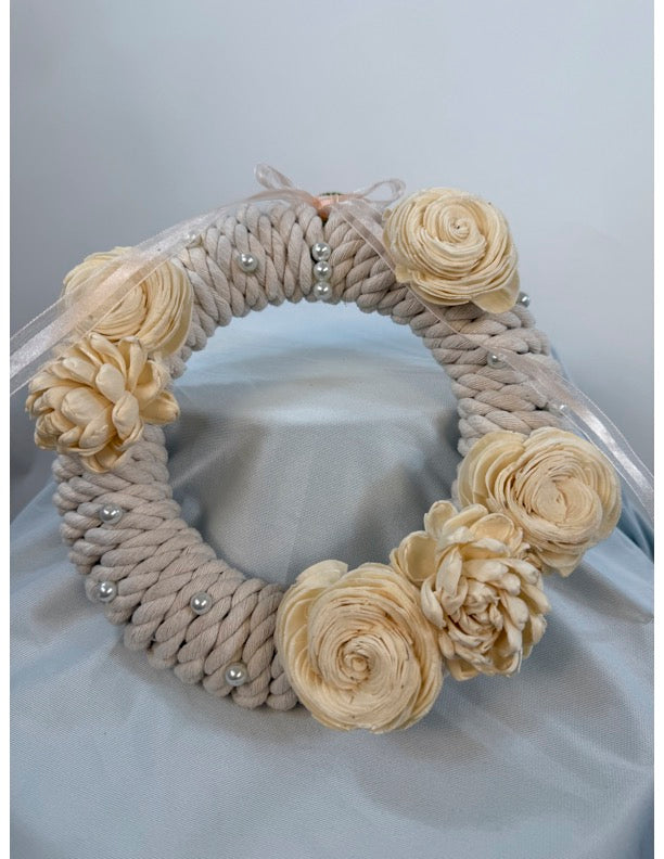 White Floral Wreath