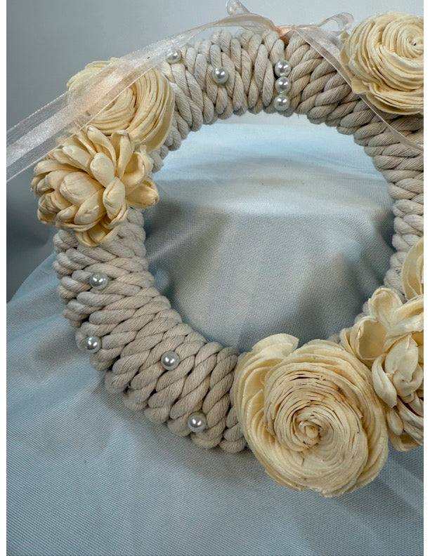 White Floral Wreath